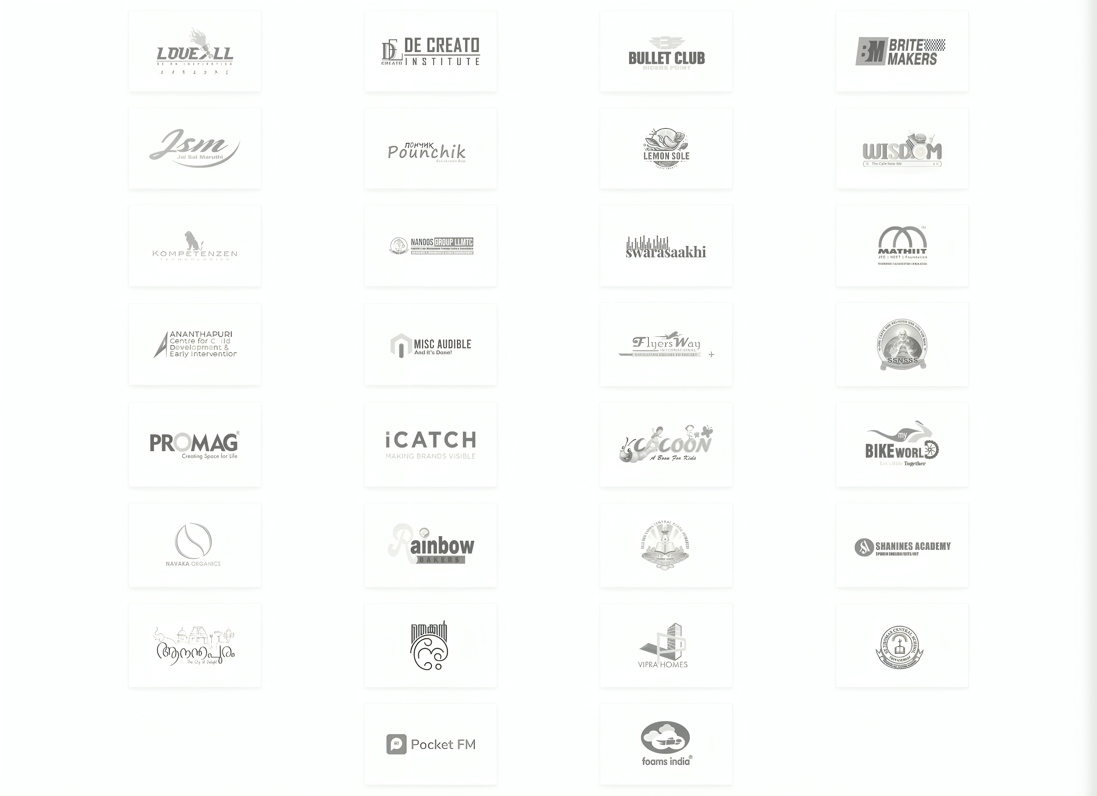 Selected client logos